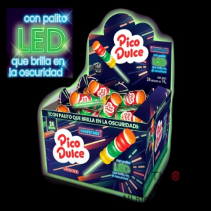 CHUPETIN PICO DULCE LED X 24 UNIDADES x 1